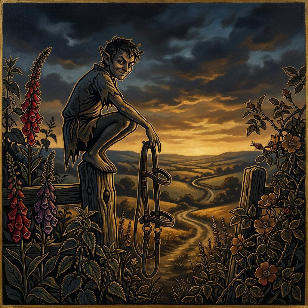 Puck turns mischief into a country lane.
