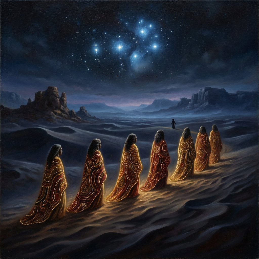 The Seven Sisters travel together across Country.