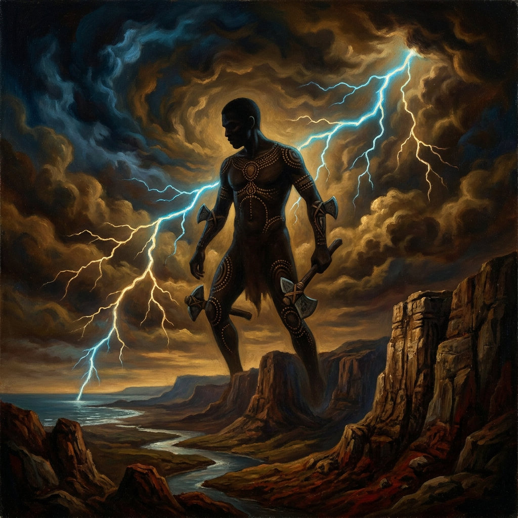 Namarrgon arrives with the storm.
