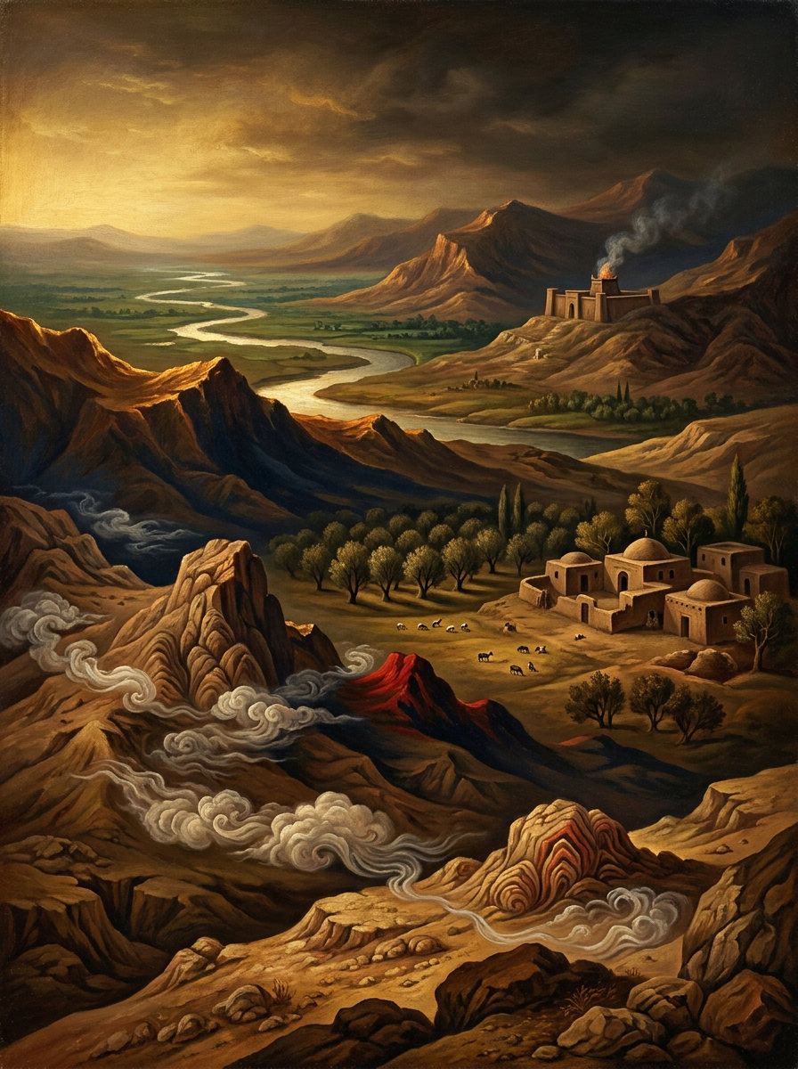 Stories travel across plateau, pasture, and river plain.